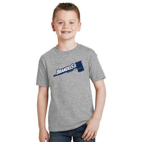  Youth Grey T-Shirt - Brandeis Athletics