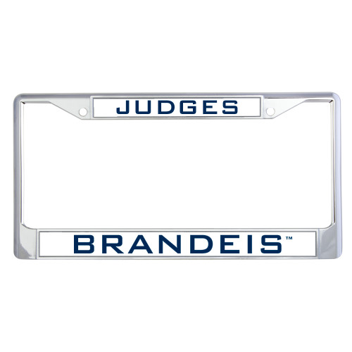  Metal License Plate Frame in Chrome - Mascot