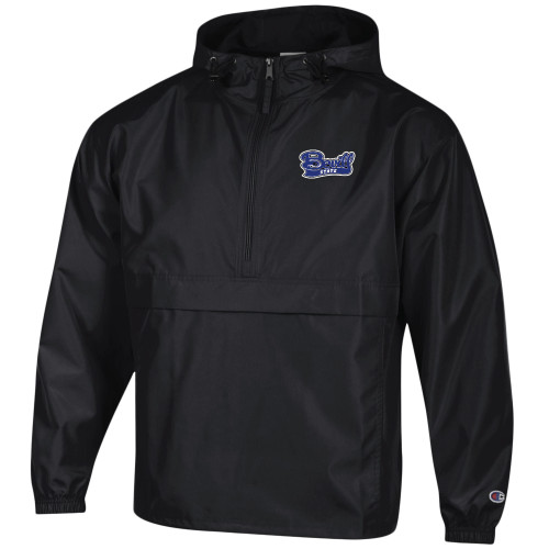  Champion Black Packable Jacket - Bevill State
