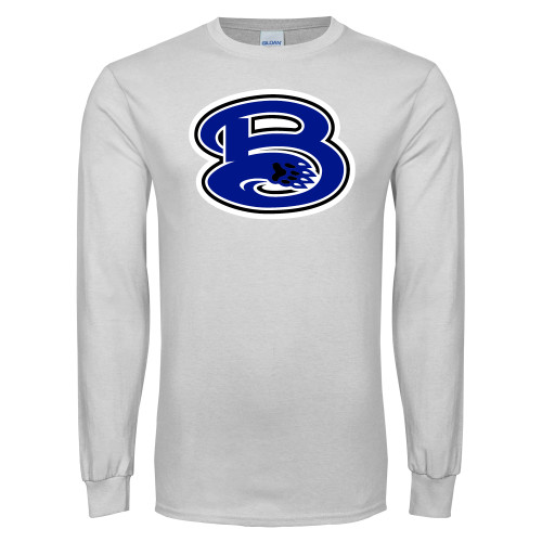  White Long Sleeve T Shirt - B