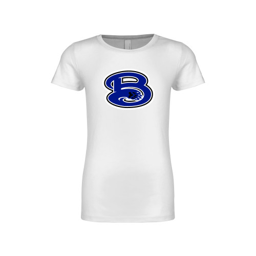  Next Level Girls White Fashion Fit T Shirt - B