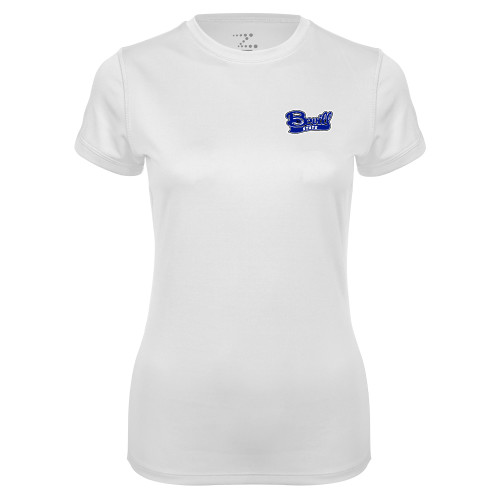  Womens White Performance Tee - Bevill State