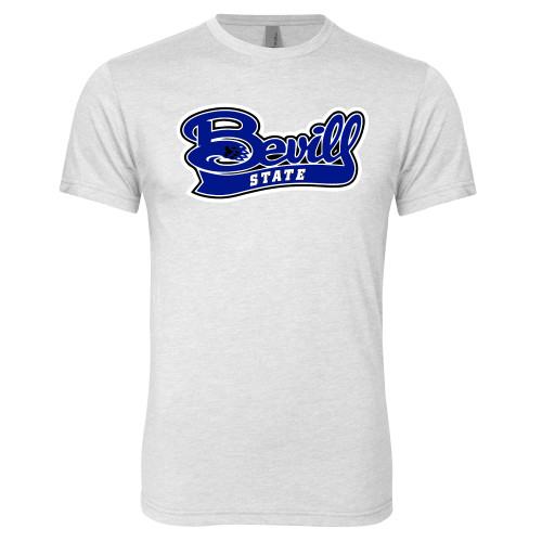  Next Level Heather White Triblend Tee - Bevill State