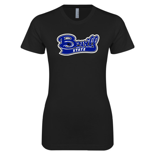  Next Level Womens Black Boyfriend Tee - Bevill State