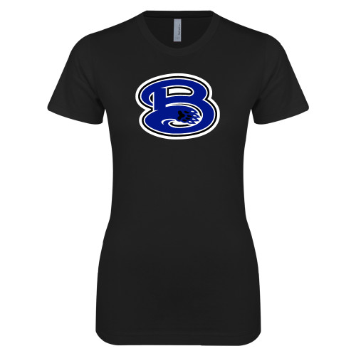  Next Level Womens Black Boyfriend Tee - B