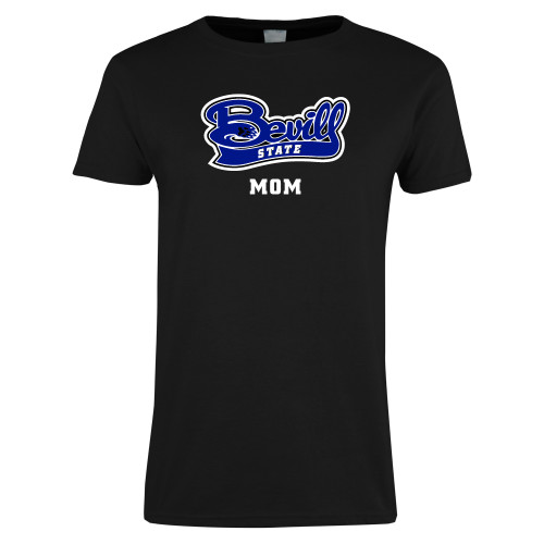  Womens Black Short Sleeve Tee - Mom