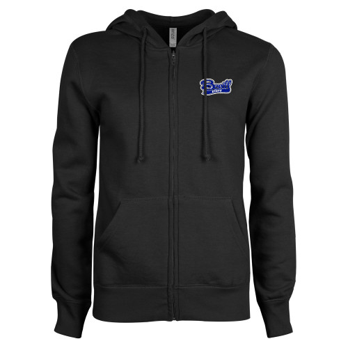  ENZA Womens Black Fleece Full Zip Hoodie - Bevill State