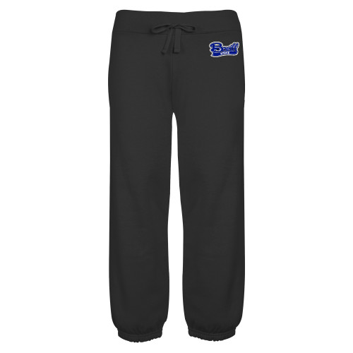  ENZA Womens Black Banded Fleece Capri - Bevill State