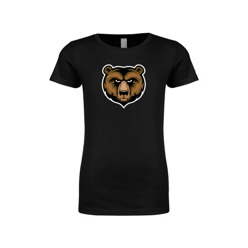  Next Level Girls Black Fashion Fit T Shirt - Bear