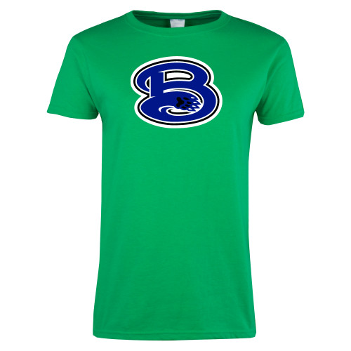  Womens Kelly Green Short Sleeve Tee - B