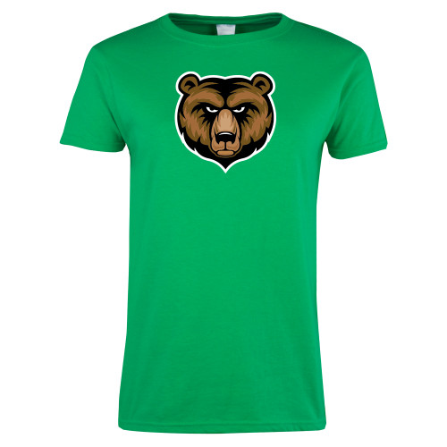  Womens Kelly Green Short Sleeve Tee - Bear