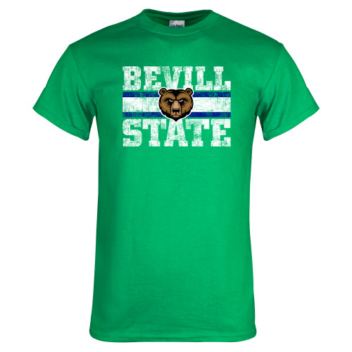  Kelly Green T Shirt - Block Distressed