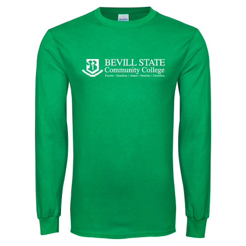  Kelly Green Long Sleeve T Shirt - Instituional Mark