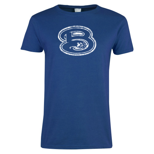  Womens Royal Short Sleeve Tee - B Distressed