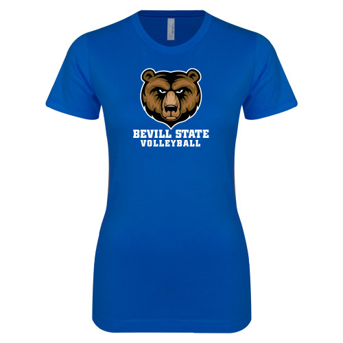  Next Level Womens Royal Boyfriend Tee - Volleyball