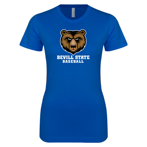 Next Level Womens Royal Boyfriend Tee - Baseball