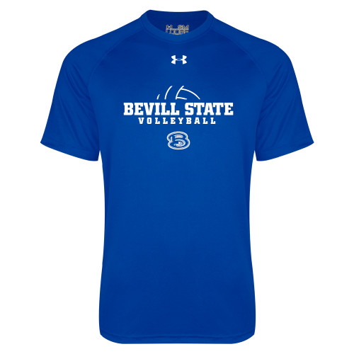  Under Armour Royal Tech Tee - Volleyball Abstract