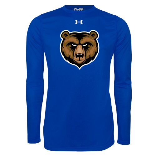  Under Armour Royal Long Sleeve Tech Tee - Bear