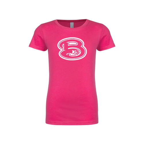  Next Level Girls Fuchsia Fashion Fit T Shirt - B
