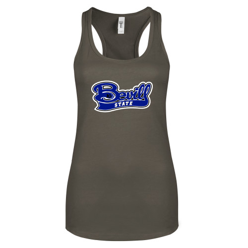 Next Level Womens Charcoal Racerback Tank - Bevill State