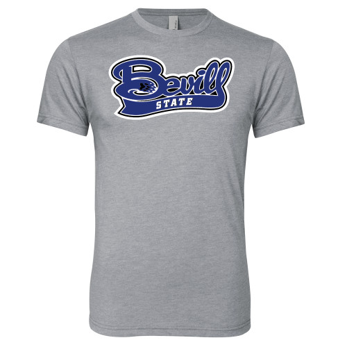  Next Level Heather Grey Triblend Tee - Bevill State