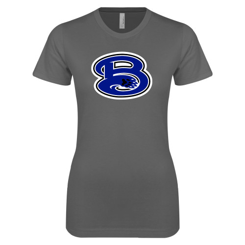  Next Level Womens Charcoal Boyfriend Tee - B