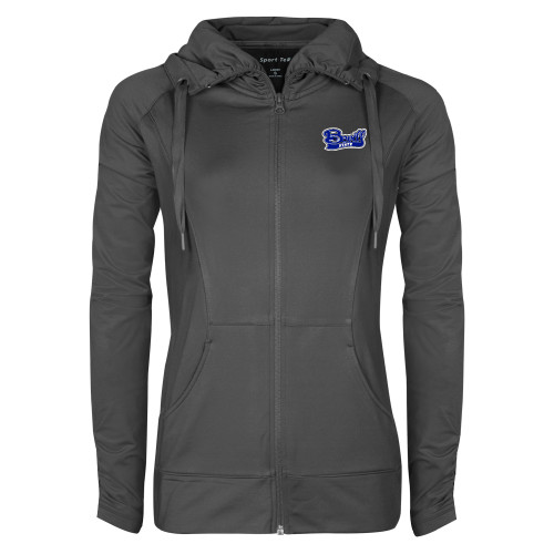  Womens Charcoal Sport Wick Stretch Full Zip Jacket - Bevill State