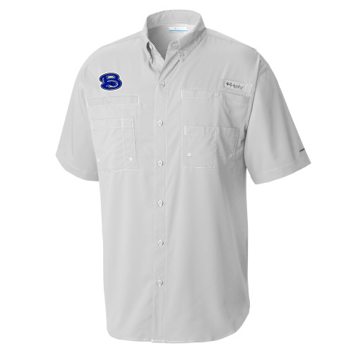  Columbia Cool Grey Tamiami Performance Short Sleeve Shirt - B