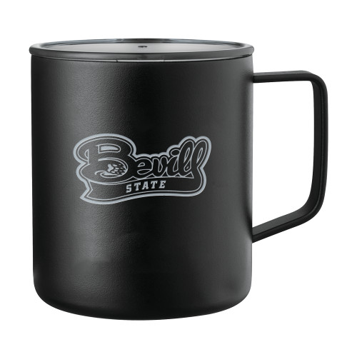  Rover Camp Vacuum Insulated Black Mug 14oz - Bevill State Engraved