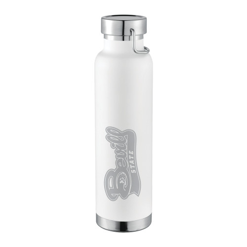  Thor Copper Vacuum Insulated White Bottle 22oz - Bevill State Engraved