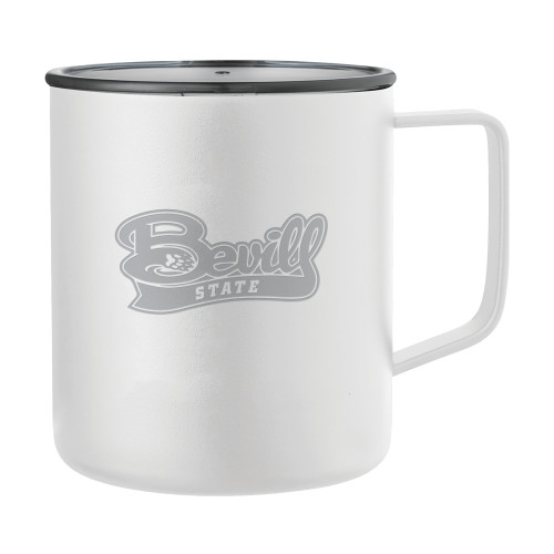  Rover Camp Vacuum Insulated White Mug 14oz - Bevill State Engraved