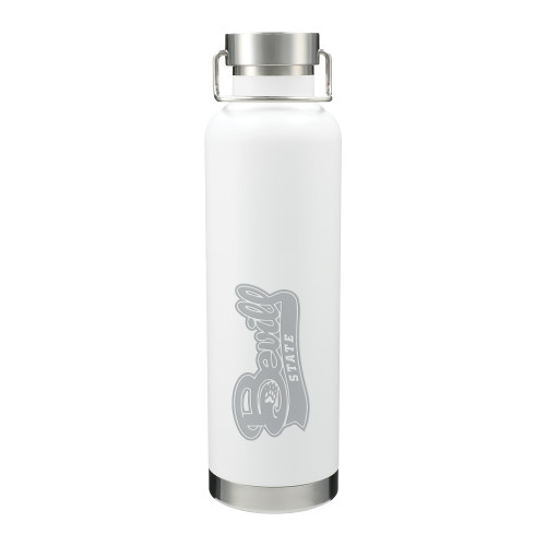 Thor Copper Vacuum Insulated White Bottle 32oz - Bevill State Engraved