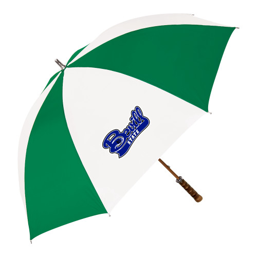  64 Inch Kelly Green/White Umbrella - Bevill State
