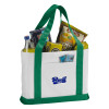 Thumbnail image for  Contender White/Green Canvas Tote