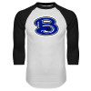 Thumbnail image for  White/Black Raglan Baseball T Shirt