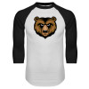 Thumbnail image for  White/Black Raglan Baseball T Shirt