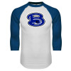 Thumbnail image for  White/Royal Raglan Baseball T Shirt