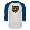 Thumbnail image for  White/Royal Raglan Baseball T Shirt