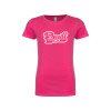 Thumbnail image for  Next Level Girls Fuchsia Fashion Fit T Shirt