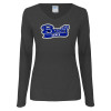 Thumbnail image for  Womens Dark Heather Long Sleeve V Neck Tee 