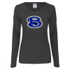 Thumbnail image for  Womens Dark Heather Long Sleeve V Neck Tee 