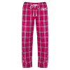 Thumbnail image for  Womens Dark Fuchsia/White Flannel Pajama Pant