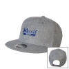 Thumbnail image for  Heather Grey Wool Blend Flat Bill Snapback Hat