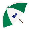 Thumbnail image for  64 Inch Kelly Green/White Umbrella