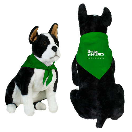Kelly Green Pet Bandana-Core Logo