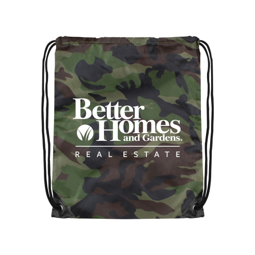 Camo Drawstring Backpack-Core Logo