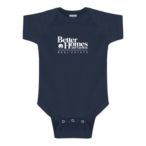 Navy Infant Onesie-Core Logo