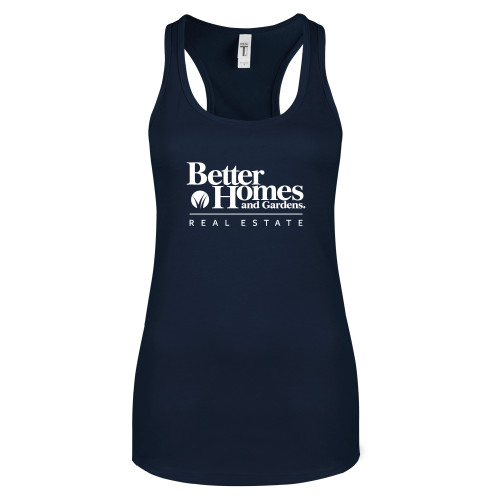 Next Level Womens Navy Racerback Tank -Core Logo