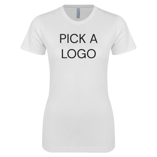 Next Level Womens White Boyfriend Tee-Blank for M Tools Setup