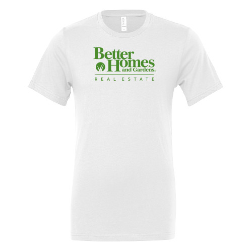 Bella + Canvas White Jersey Cotton T Shirt-Core Logo